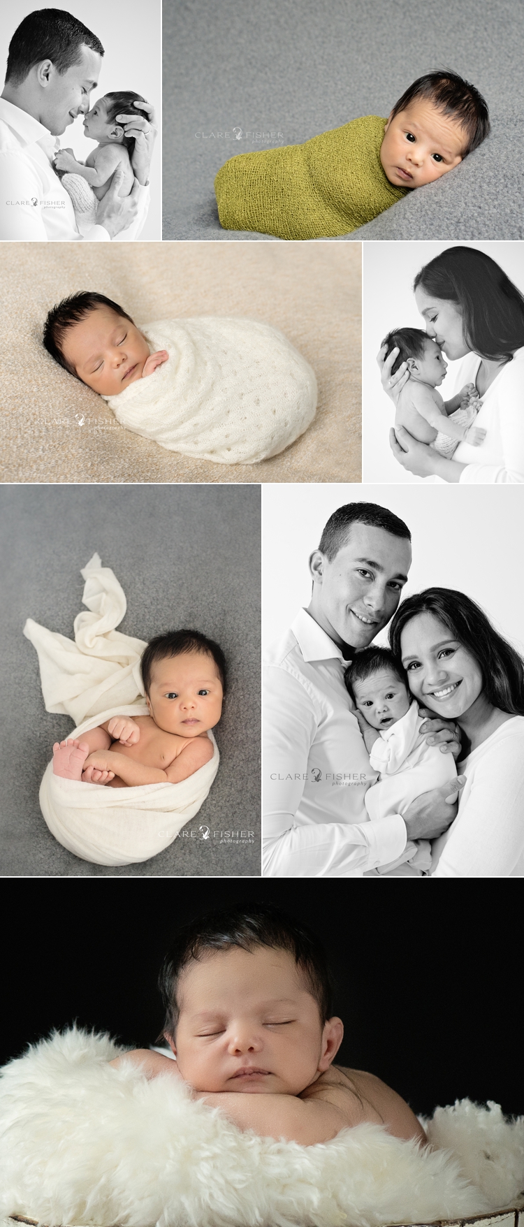 collage of baby images